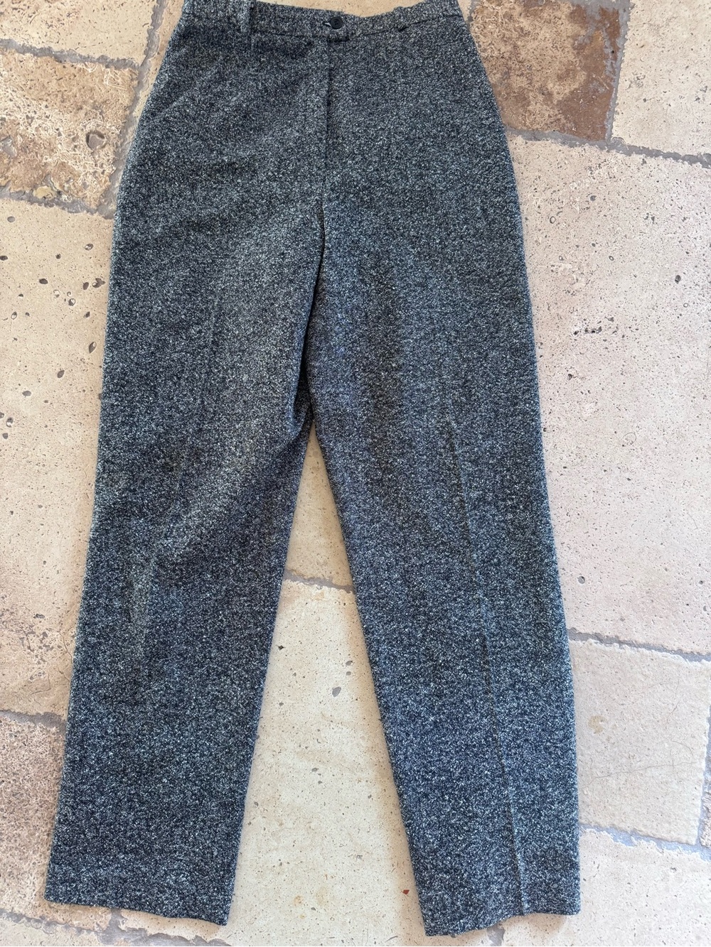 Talbots wool blend trousers black gray SZ 8